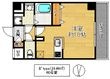 写真:ヴァンスタージュ大阪城EAST 2階208の間取図