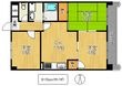 鶴見緑地ハイツ弐番館の間取図
