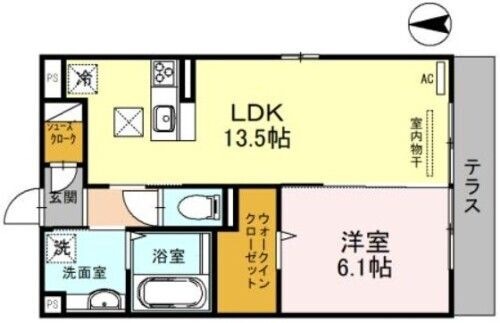 拡大写真:ルミナーレM&K 3階301の間取り