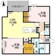 ココルトリシアの間取図