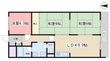 京都市山科区北花山大林町の間取図