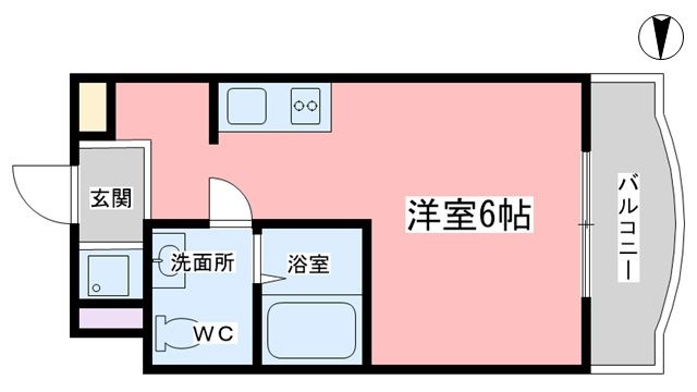 拡大写真:メゾンマロニエ 3階405の間取り