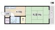 西浦マンションの間取図
