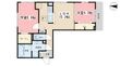 シューペリア2の間取図