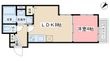 フラッツ六地蔵の間取図
