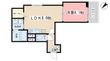フラッツ六地蔵の間取図