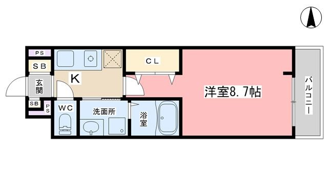 拡大写真:ヒカルサ京都山科大宅 3階302の間取り