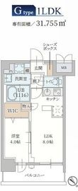 プランドール新北野の間取図
