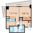 レジディア天神橋の間取図