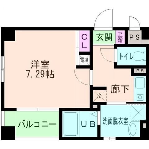 拡大写真:オーク天七メゾン 6階601の間取り