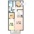 アヴニールNの間取図