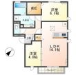 セジュール秀峰の間取図