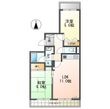 エスポア江南Ⅱの間取図