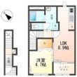 江南市野白町 新築アパートの間取図