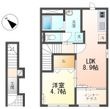 江南市野白町 新築アパートの間取図