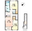 江南市前飛保町 新築アパートの間取図