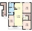 北区西が丘1丁目の間取図