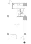 渋谷区猿楽町の間取図