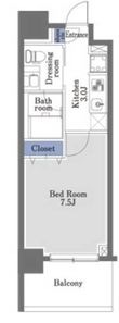 新宿区早稲田鶴巻町の間取図