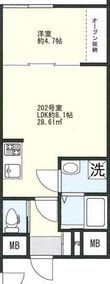 世田谷区三軒茶屋１丁目の間取図