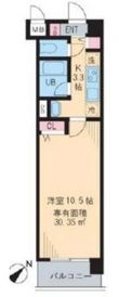 目黒区大橋2丁目の間取図
