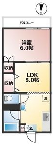 奥沢スカイハイツの間取図