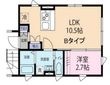 世田谷区駒沢4丁目の間取図
