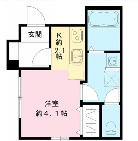 拡大写真:世田谷区太子堂2丁目 1階101の間取り