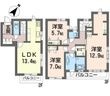 北区上十条1丁目の間取図