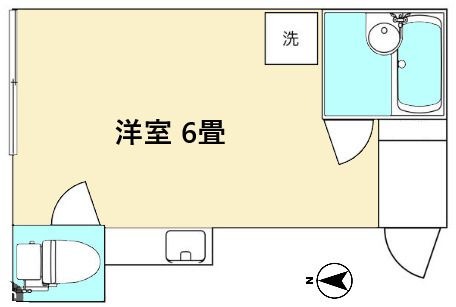 拡大写真:駒場東大前 山形屋ビル 3階303の間取り