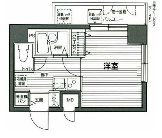 拡大写真:目黒区青葉台3丁目 11階1111の間取り