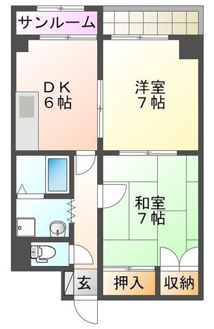 拡大写真:ザ レジデンス 4階402の間取り