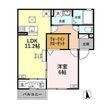 ピースアモール Aの間取図
