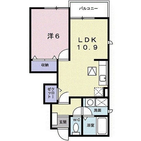 拡大写真:Karibu 1階104の間取り