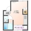 コーポライラックの間取図