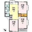 湖水ハイツＢ棟の間取図