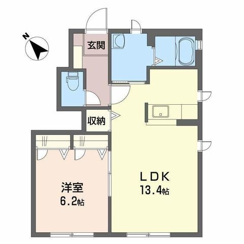 拡大写真：シャーメゾンRenKa 1階101の間取り