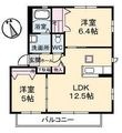 シャーメゾントゥモローＣ棟の間取図