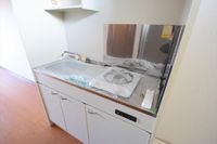 1口ガスコンロ付きのキッチン