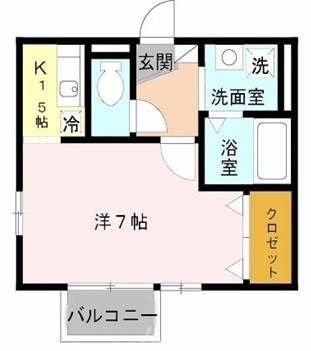 拡大写真:ビアハウス2 2階202の間取り
