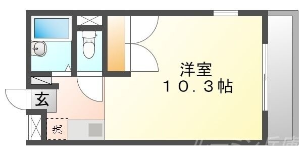 拡大写真:ルナTAKINO 2階205の間取り