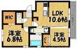 D-room笹山ヒルズの間取図