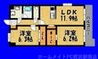 福岡市西区姪の浜6丁目の間取図
