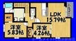 プリーマ今宿Ⅲの間取図