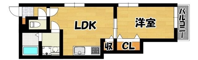 拡大写真:福岡市西区今宿駅前1丁目 1階102の間取り