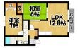 フォブール周船寺の間取図