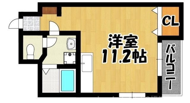 拡大写真:福岡市西区愛宕4丁目 1階101の間取り