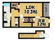 写真:フローラ16 2階203の間取図