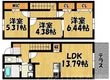 D-room学研都市の間取図