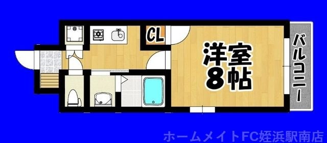 拡大写真:アマルフィいずみ 3階305の間取り